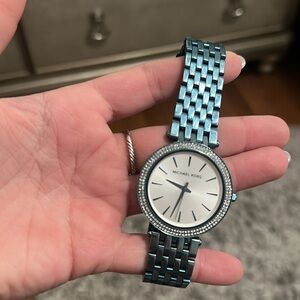Unique rare blue Michael Kors watch.